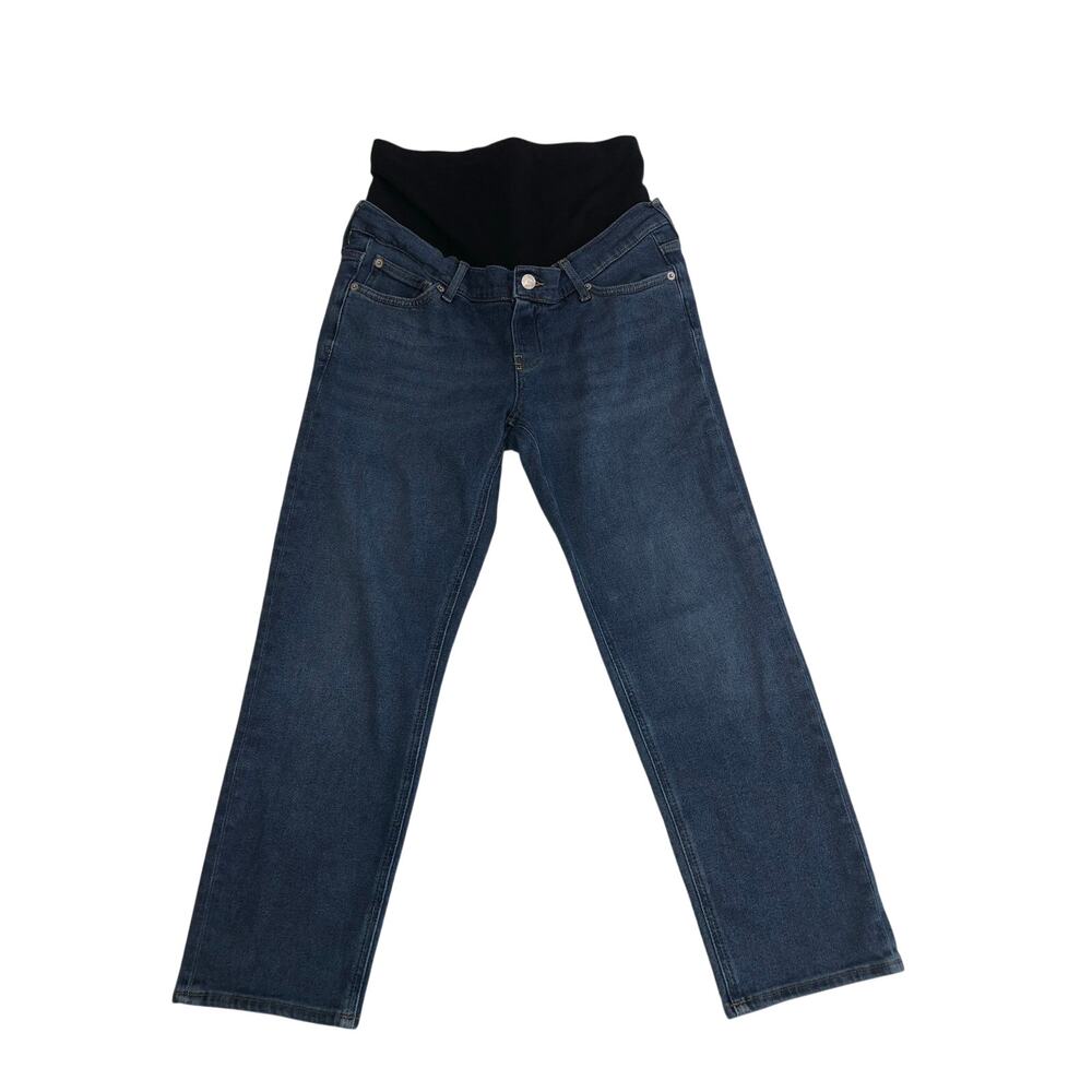 Gap Maternity Jeans Size 6 Short 28 Blue Stretch Straight Curvy